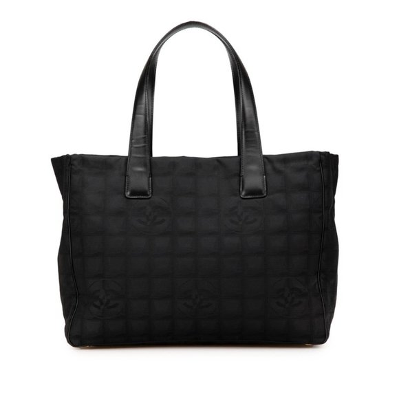 CHANEL Black Leather Logo Shoulder Bag - Picture 1 of 12